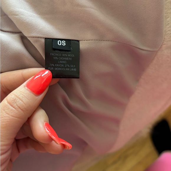 Lindsey Thornburg White Sands Shearling Cloak - Picture 8 of 10